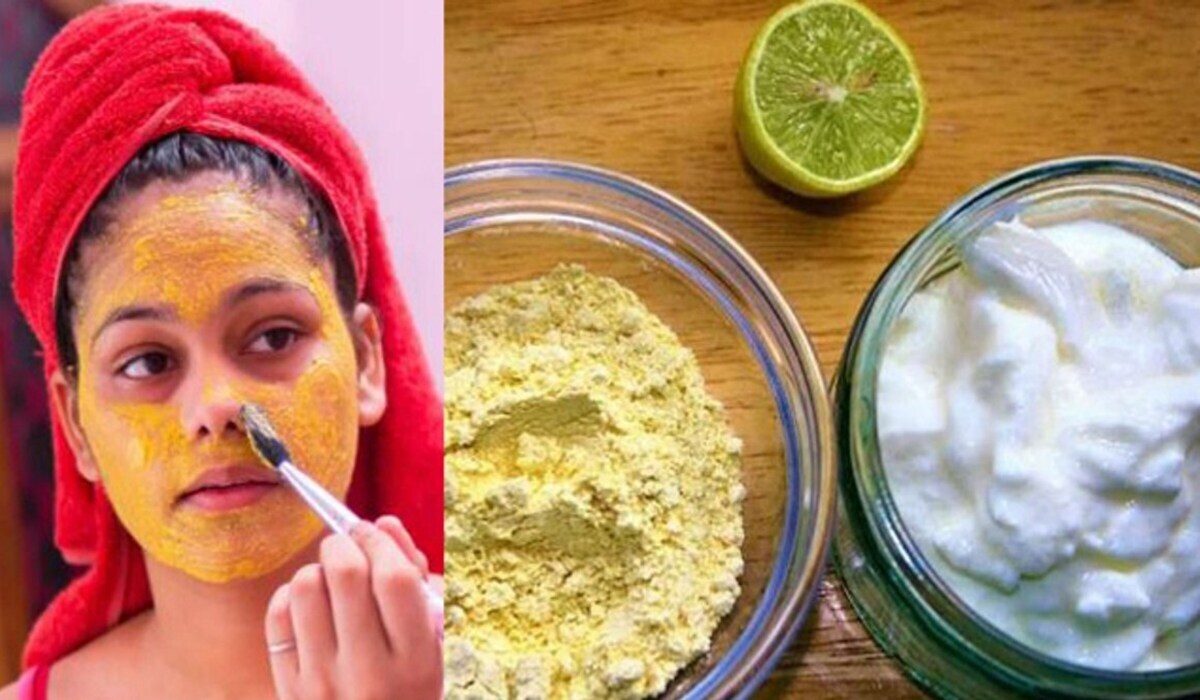 Besan Or Dahi Mask: चेहरे पर दही और बेसन को रगड़ने से गालों को गुलाबी बनायें