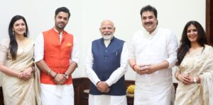 पूर्व सांसद कुलदीप बिश्नोई ने परिवार सहित PM नरेंद्र मोदी से मुलाकात की,प्रदेश के कईं मुद्दों पर हुई चर्चा