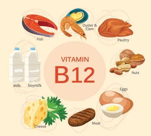 VITAMIN B12 की कमी के कारण और उपचार