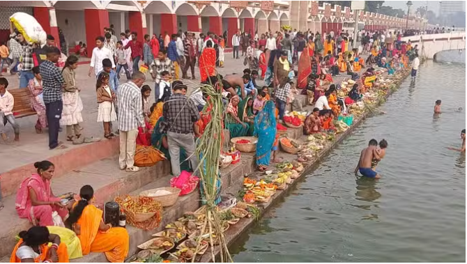 Chhath festival : CM Naib Saini