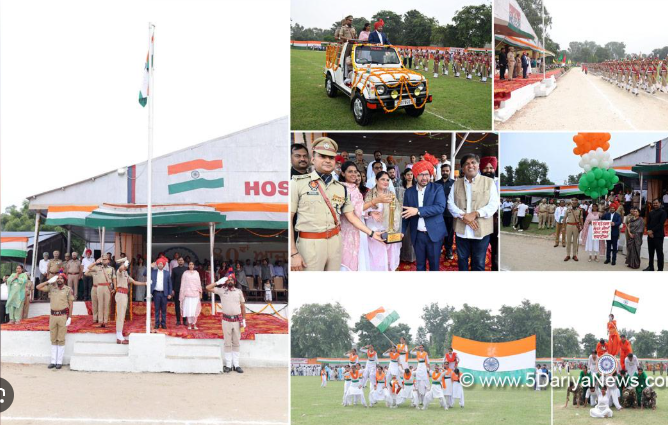 होशियारपुर में मंत्री डॉ.रवजोत सिंह ने फहराया तिरंगा