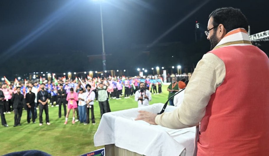 नमो क्रिकेट लीग में युवाओं को न/शा/मुक्ति का संकल्प