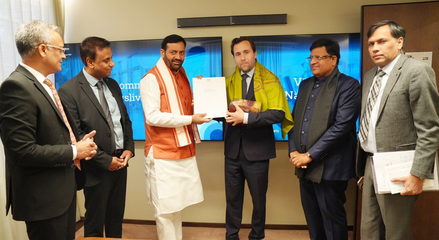 हरियाणा और स्वीडन के बीच व्यापार बढ़ाने पर चर्चा