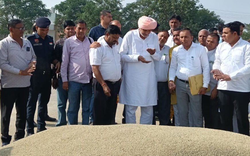 कृषि मंत्री ने जटौली और फर्रूखनगर मंडियों का किया निरीक्षण